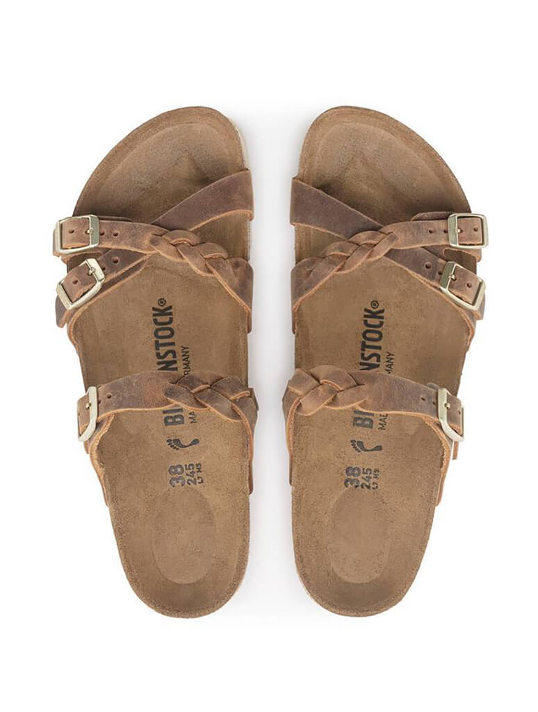 Birkenstock Franca Braid Sandal in Cognac