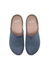 Dansko Brenna Burnished Suede Clog in Navy