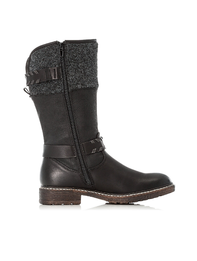 Rieker Mid-Calf Boot in Black