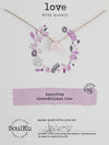 SoulKu Soul-Full of Light "Love" Necklace in Rose Quartz