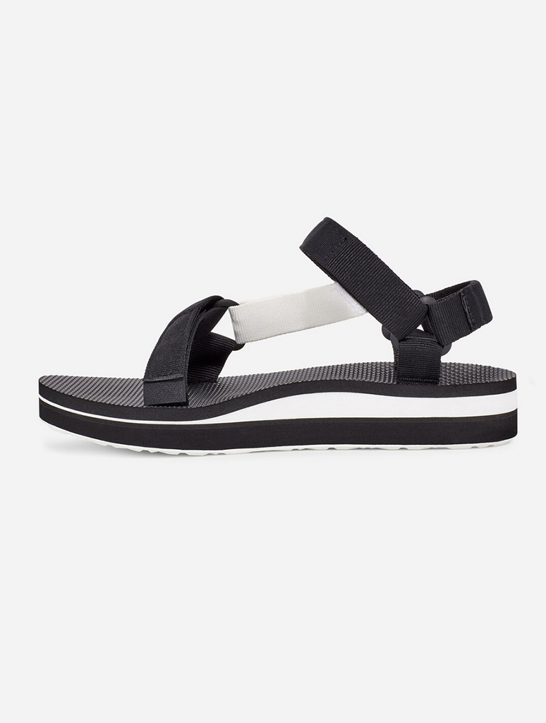 Teva Midform Universal Sandal in Black/Bright White