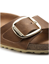 Birkenstock Madrid Big Buckle Sandal in Cognac