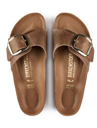 Birkenstock Madrid Big Buckle Sandal in Cognac