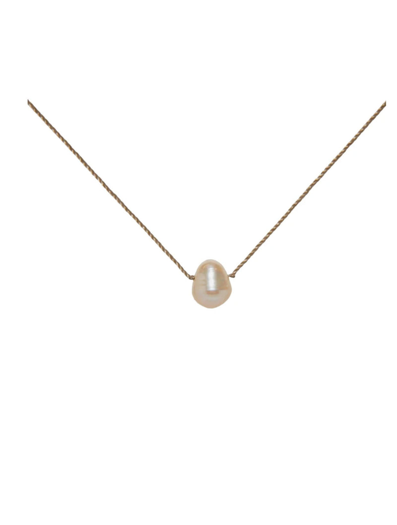 SoulKu Soul-Full of Light "Goddess" Necklace in Pearl