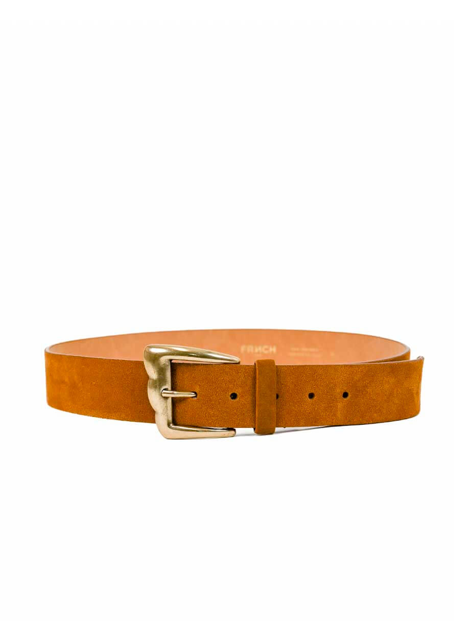 Jaelle Leather Belt in Camel