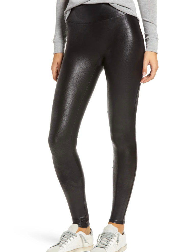 Spanx Faux Leather Leggings in Black