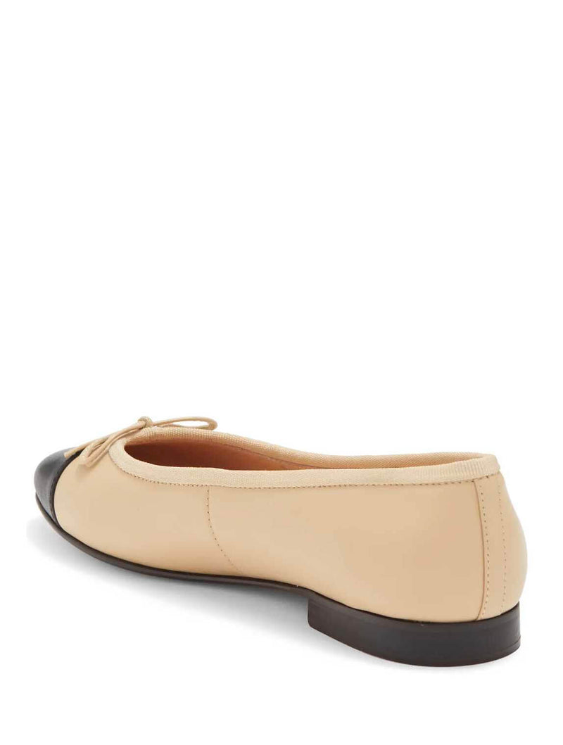 Jeffrey Campbell Arabesque Ballet Flat in Natural/Black 94698571