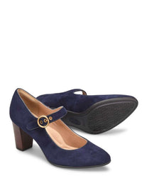 Sofft Petra Mary Jane in Navy Suede (Final Sale)