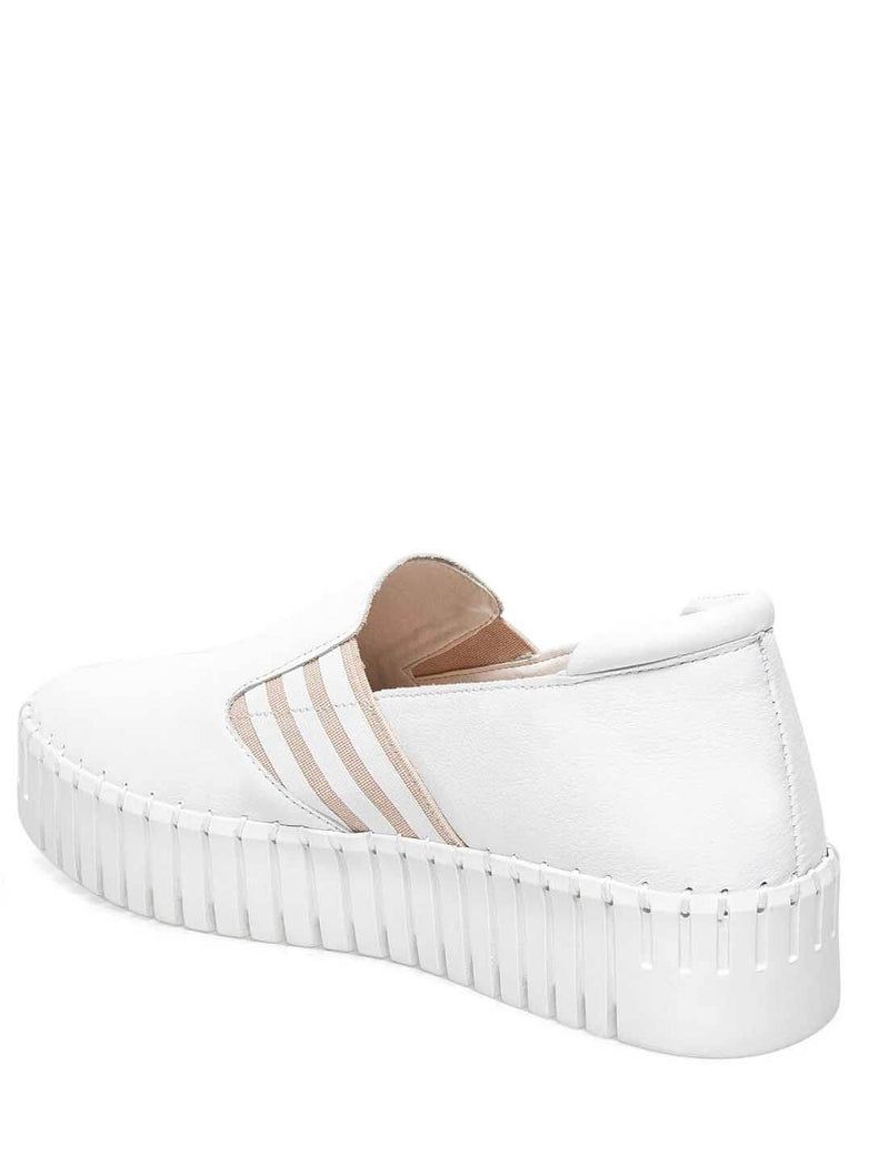 Silent D Becca Sneaker in White 840283621864