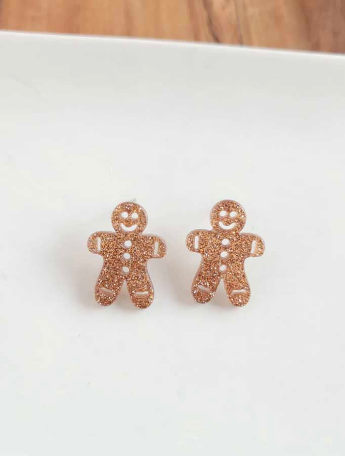 6785724645451-Gingerbread-Man-Stud-in-Brown-Glitter-